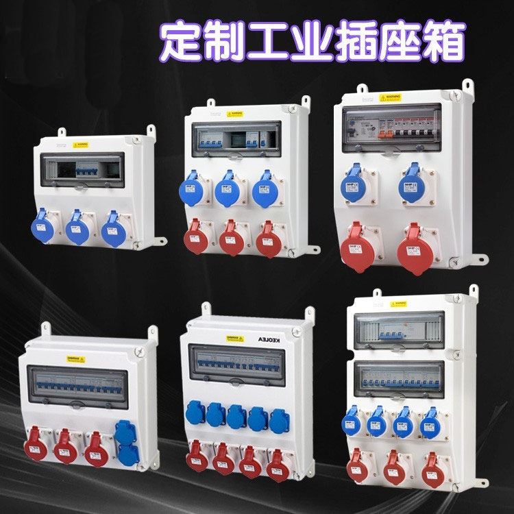 塑料防水箱户外配电箱挂壁式移动电源ZDCEE工业插座箱220V380v