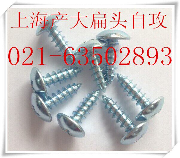 大扁头自攻螺丝(镀锌)上海产 大头自攻 M3X6 - 5X40 500只1包