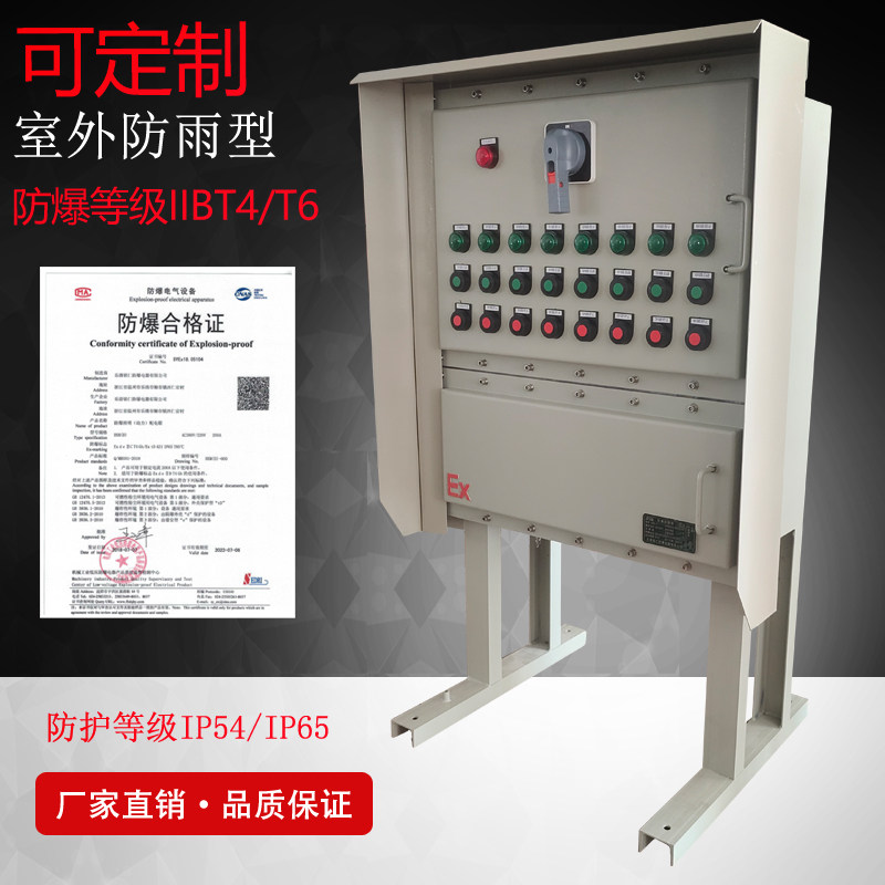 防爆照明动力箱PLC控制落地触摸屏不锈钢非标防爆操作箱网络机柜
