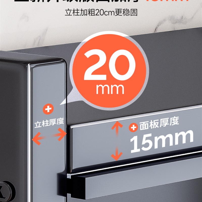 厨房置物架落地多层微波炉家用多功能收纳架碗架子橱柜餐边储物柜