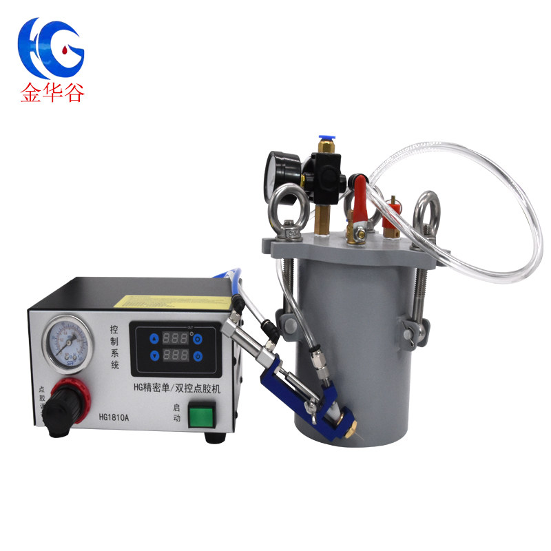 微型气缸点胶阀精密迷你点胶工具单复动顶针式UV胶乳胶油墨涂胶阀