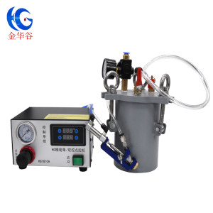 微型气缸点胶阀精密迷你点胶工具单复动顶针式UV胶乳胶油墨涂胶阀