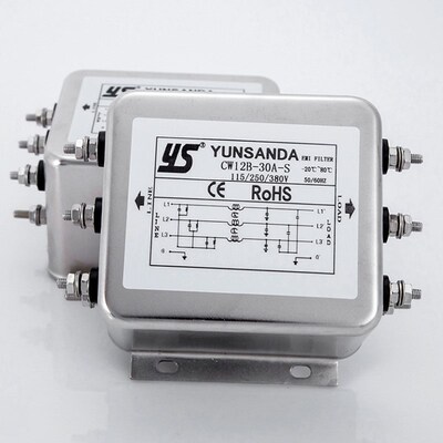 三相380V变频器输入输出EMI电源滤波器伺服CW12B-10A20A30A50A60A