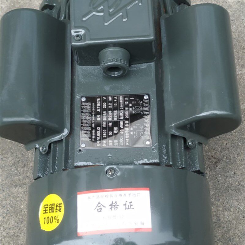 220V单项2800转2级4级纯铜芯线电动机粉碎机磨粉磨浆机专用电机.