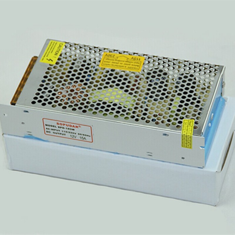 包邮 180W开关电源 12V 15A 直流变压器 稳压 过流短路自动保护