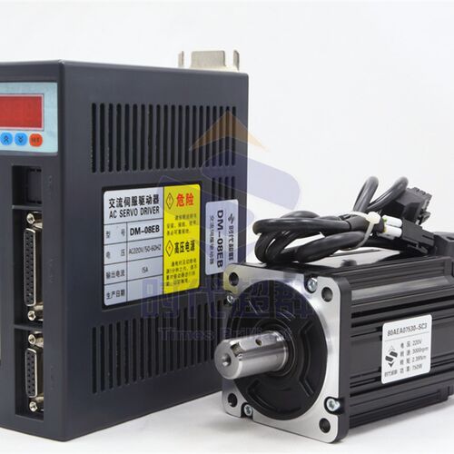 1000W伺服电机套装4NM2500转80法兰电机1KW伺服激光焊接包装雕刻
