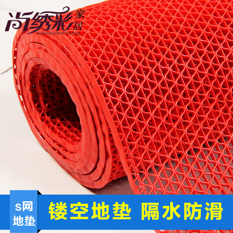 防水门垫镂空脚垫厨房隔水防滑垫PVC卫生间地垫包邮S网浴室垫定制