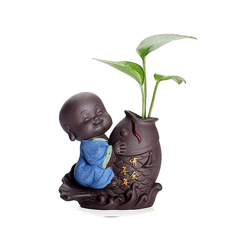 绿萝花器茶宠摆件创意花插水培植物养花花瓶插花容器花盆桌面装饰