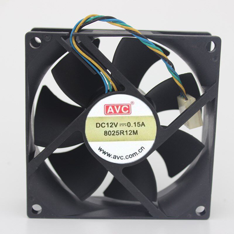 AVC 8025 8CM CPU机箱风扇 8025R12M 12v 0.15A 3针静音