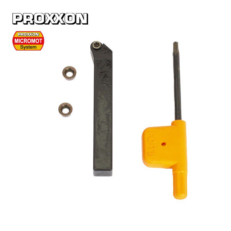 [24562]可弃式刀柄10x10x70mm,45带两只圆刀片德国PROXXON原装
