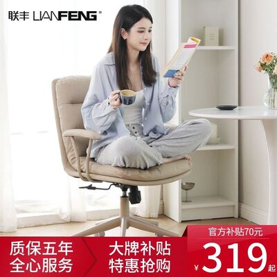 联丰电脑椅家用椅子学习椅舒适久坐办公椅人体工学椅书房椅宿舍椅