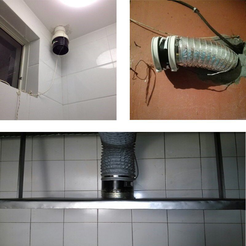 TNN管道风机12寸强力高速商用厨房油烟抽风机工业轴流排气扇300mm