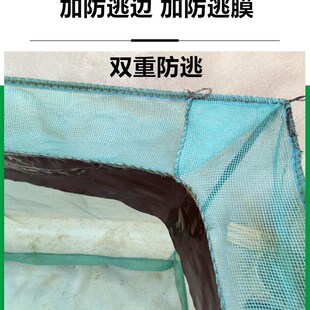 定做养殖防逃网箱螃蟹甲鱼龙虾大鱼成鱼泥鳅黄鳝鱼苗育苗网箱尼龙