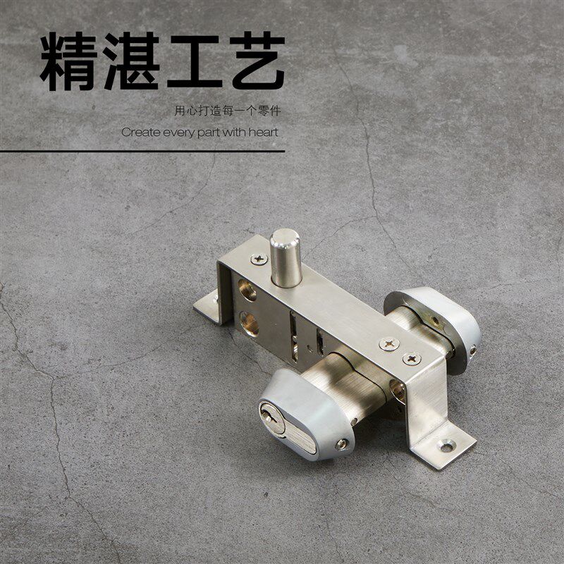 窄框门地锁包框门插销锁有框门中间锁平开铝合金门锁地弹簧玻璃锁图片