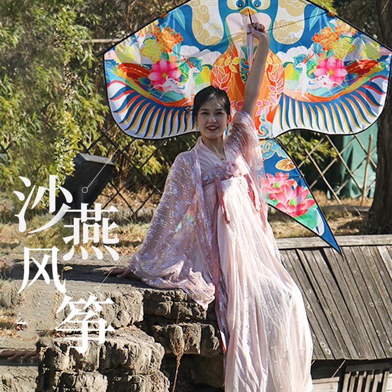 潍坊沙燕风筝2024新款大人专用大型微风易飞高端国潮成人儿童网红