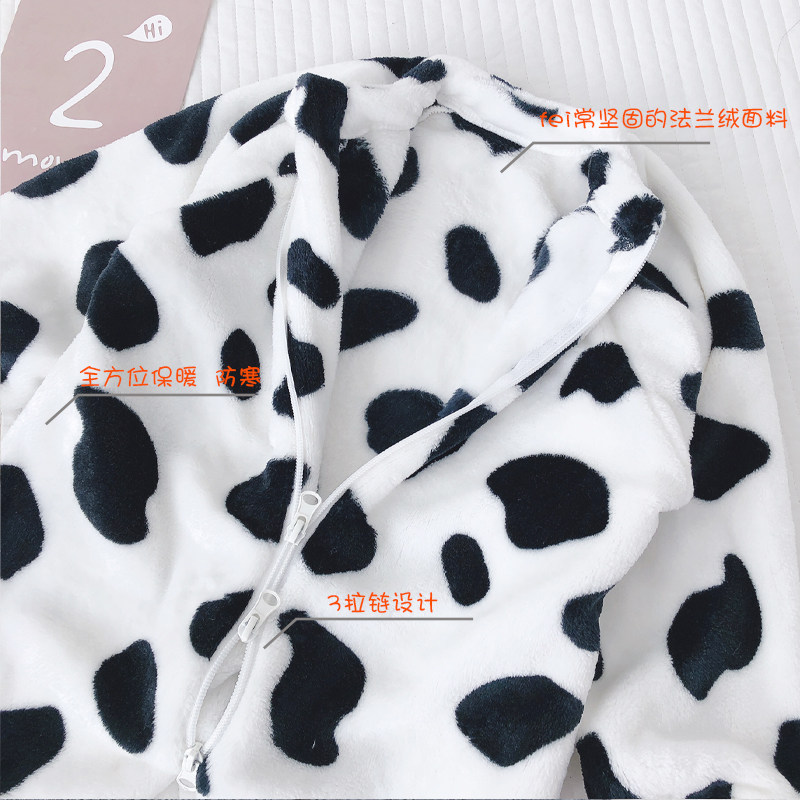 宝宝珊瑚绒连体睡衣秋冬季1岁男女婴儿法兰绒家居服加厚儿童防踢2