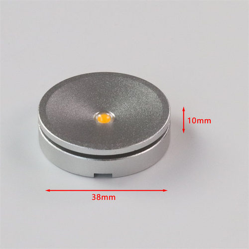 LED迷你小射灯1W珠宝展柜灯DIY模型展示灯微型超薄明装吸顶手办灯