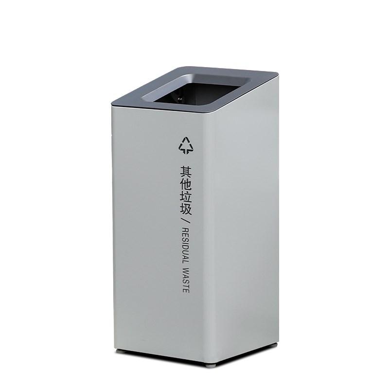 室内立式直投多分类垃圾桶商用公共场合办公楼商场50升大号果皮箱
