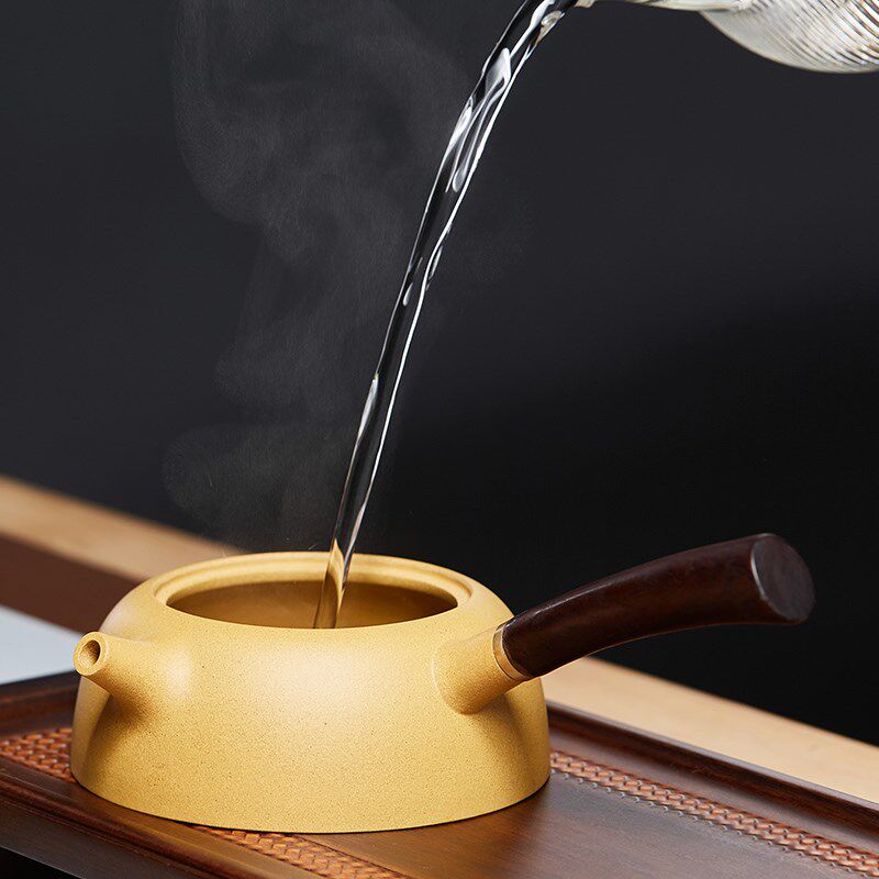 尊壶宜兴紫砂壶侧把泡茶壶唐羽壶原矿段泥家用功夫茶具礼盒小套装