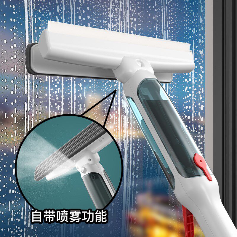 擦玻璃清洗家用长柄高层外窗户搽清洁刷刮水器加长杆双面擦