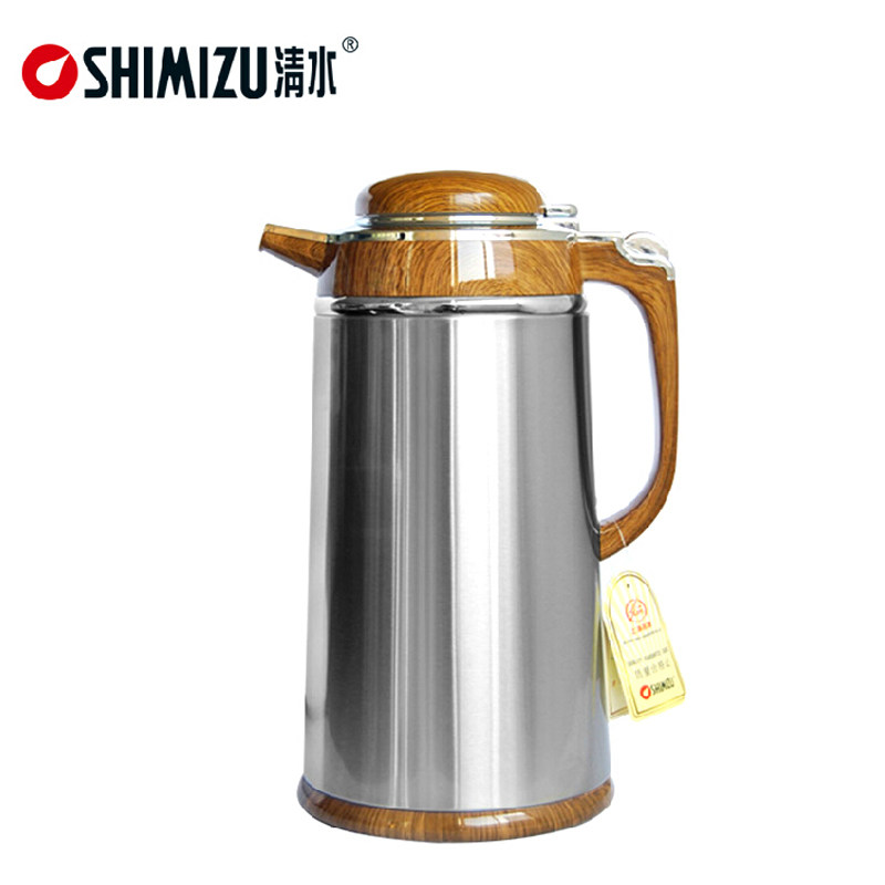 清水保温壶家用不锈钢热水瓶暖壶开水瓶 玻璃内胆3192大容量包邮