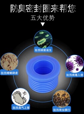 50PVC管 铸铁下水管 硅胶防臭密封圈 弯头墙排 接35\32\30排水管
