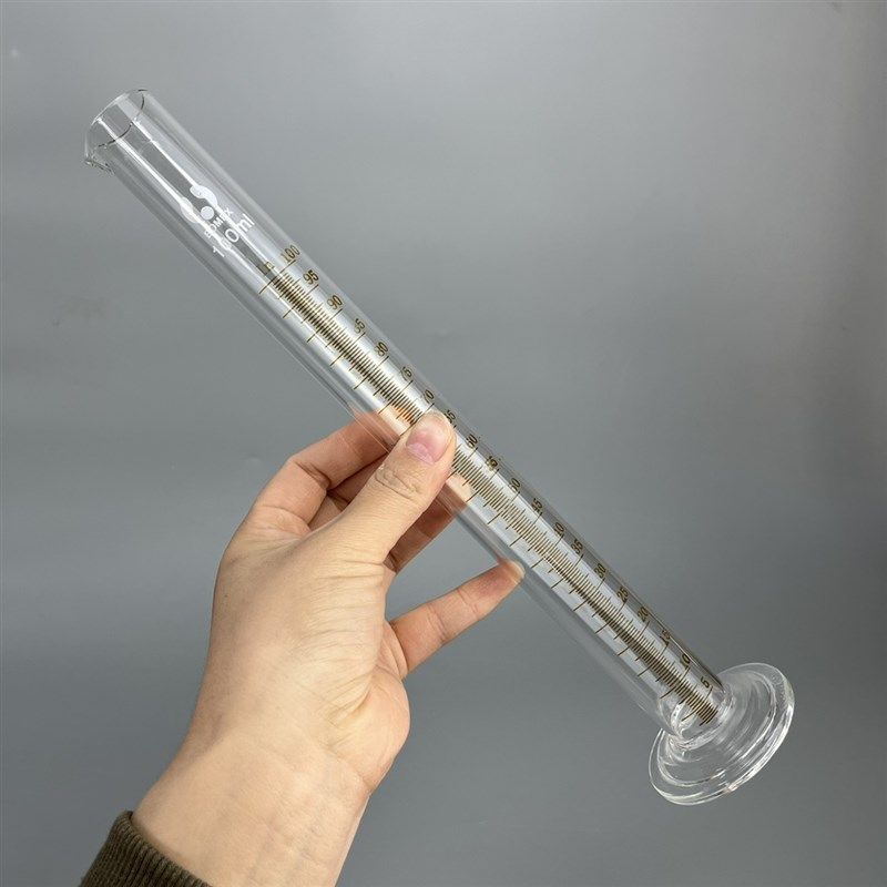 矿粉检测量筒100毫升玻璃量筒量入式分度0.5