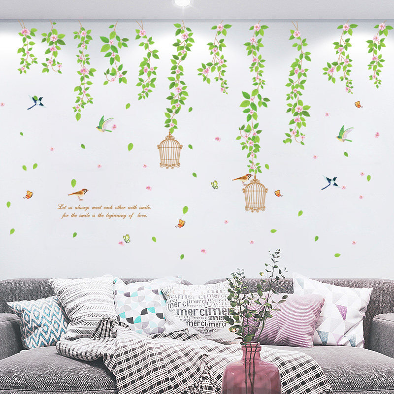 温馨墙贴画卧室床头墙壁纸自粘房间装饰品客厅电视背景墙贴纸贴花