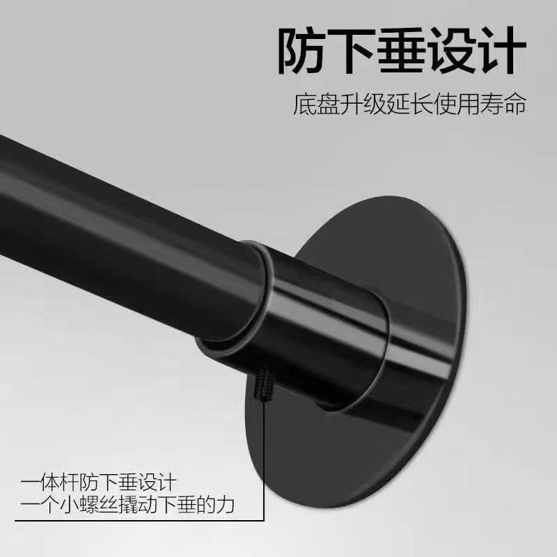 磁性浴帘套装免打孔U形淋浴帘卫生间防水u型浴室隔断帘伸缩浴帘杆