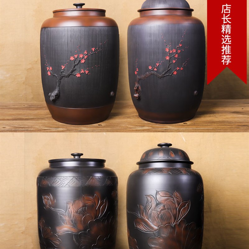 【滇匠企业店】云南建水紫陶水缸大号水桶储水罐陶瓷紫沙家用老式