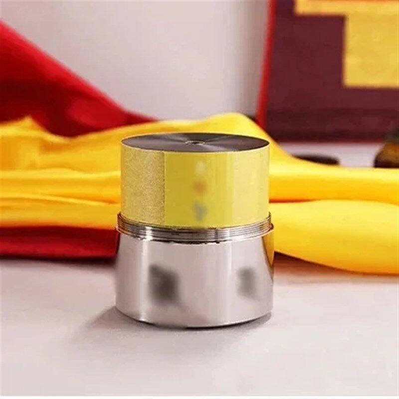 普门庵藏族不锈钢转经简电动转轮家用插电家用电动金转筒西藏饰品