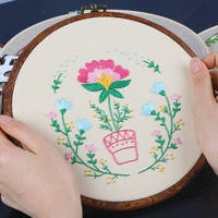 Cross-stitch tools, embroidery rings, embroidery stands, universal hand-held embroidery frames, embroidery strips, household bed embroidery supports, thread embroidery thumbnail 3