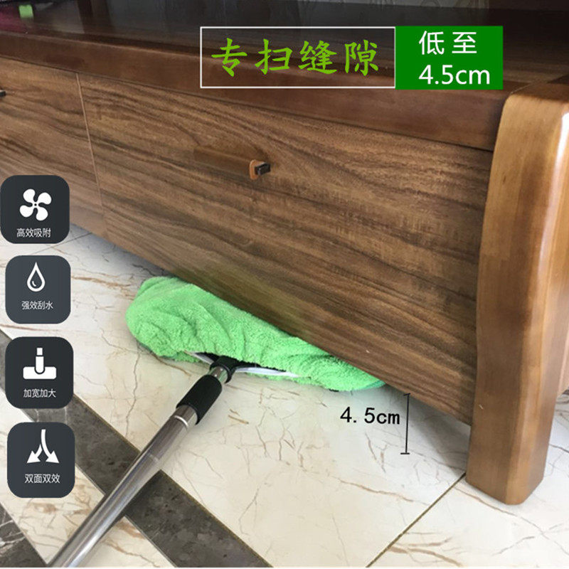 多功能魔法扫把拖把不锈钢可伸缩扫头发扫帚玻璃扫布包套扫把包邮