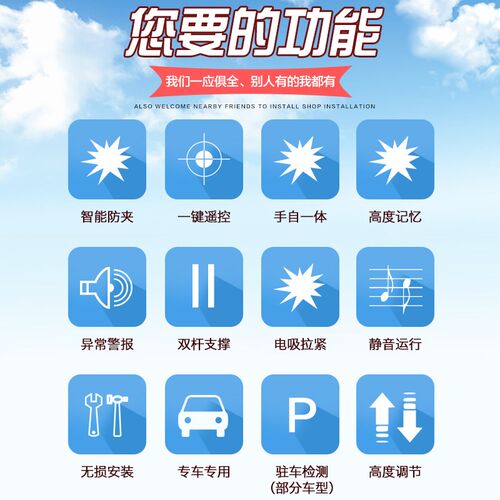 适用威霆电动尾门改装唯雅诺电动中门v260自动侧骨门后备箱原厂款