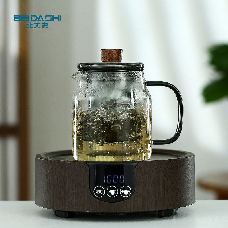 北大史简约花茶壶大号家用红茶绿茶壶耐热玻璃壶过滤茶叶泡茶壶