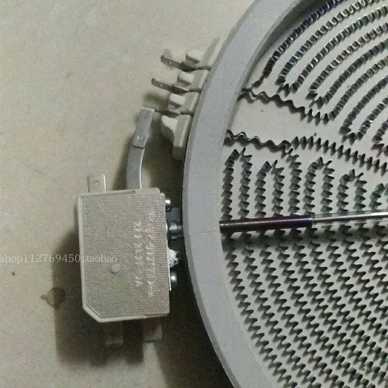 带杆出口温控发热盘 电炉烧烤发热盘 温控杆加热盘铁杆1200W1800W