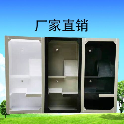 多功能仿生态新款pp板塑料黄白黑色独立式龟缸水族箱观赏乌龟箱