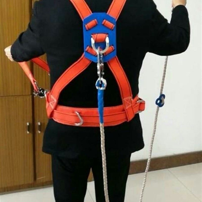 宝应东风全身位电工高空作业安全带欧式航空式全身腰带保险带
