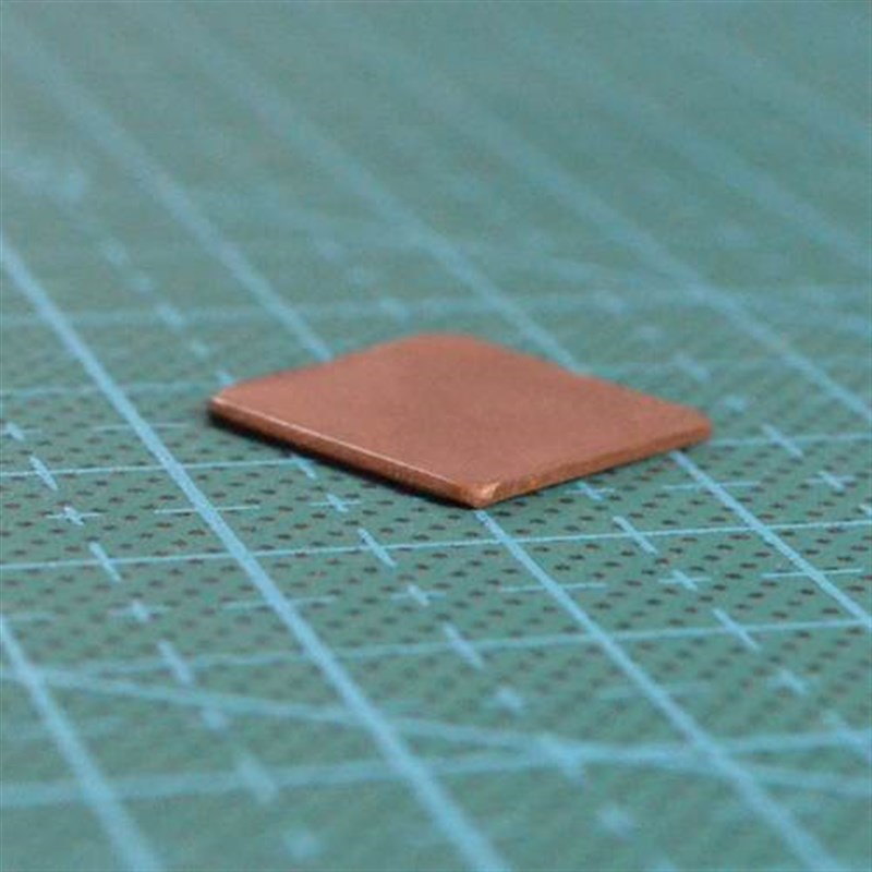 究其科技 3D打印机配件 散热铜片 紫铜片红铜片 导热片15*15*1MM