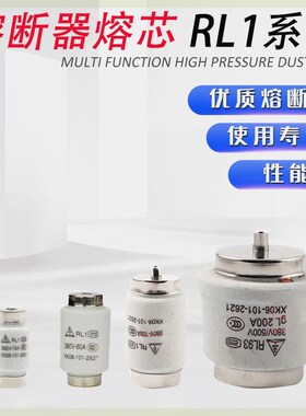 螺旋式熔断器芯子RL1-15 60 100 200A 5A 6A 10A 15A保险丝底座
