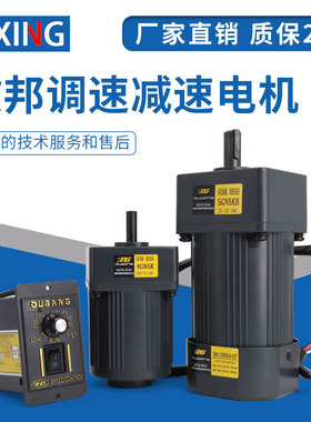 OPG欧邦调速电机6W-250W正反转金属铜线圈大扭矩低速电机马达220V
