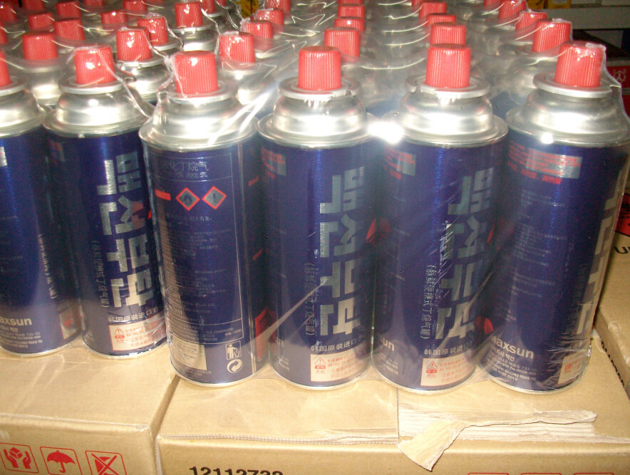 大连脉鲜220g韩国进口丁烷长气罐卡式炉燃料喷火枪整箱