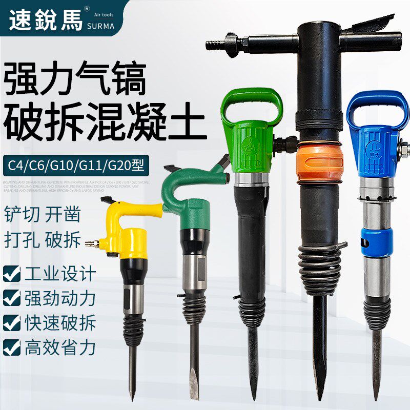 速锐马C4C6气铲气镐风镐气动凿锤G10G11G20风镐工具刹车片铆钉铲