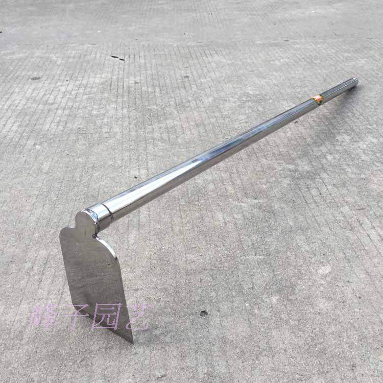 台湾靓家伙园艺白钢锄头三齿耙(加长120CM)花园用品