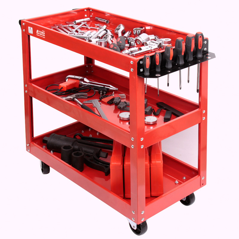正品卡夫威尔705*353*668mm三层工具车 维修车 工具箱 五金工具
