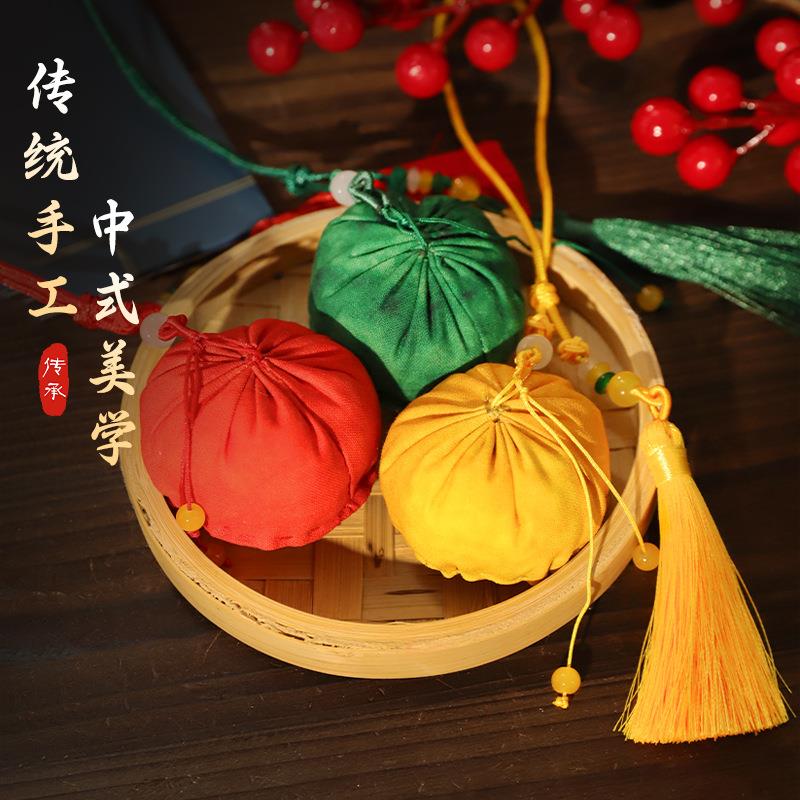 端午节艾草香包粽荷包挂件材料包
