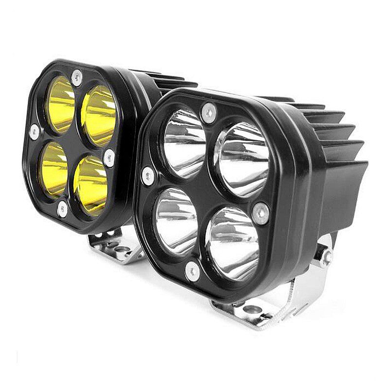 汽车LED射灯3寸方灯越野车改装A柱灯车顶灯前杠灯雾灯 12V24V通用