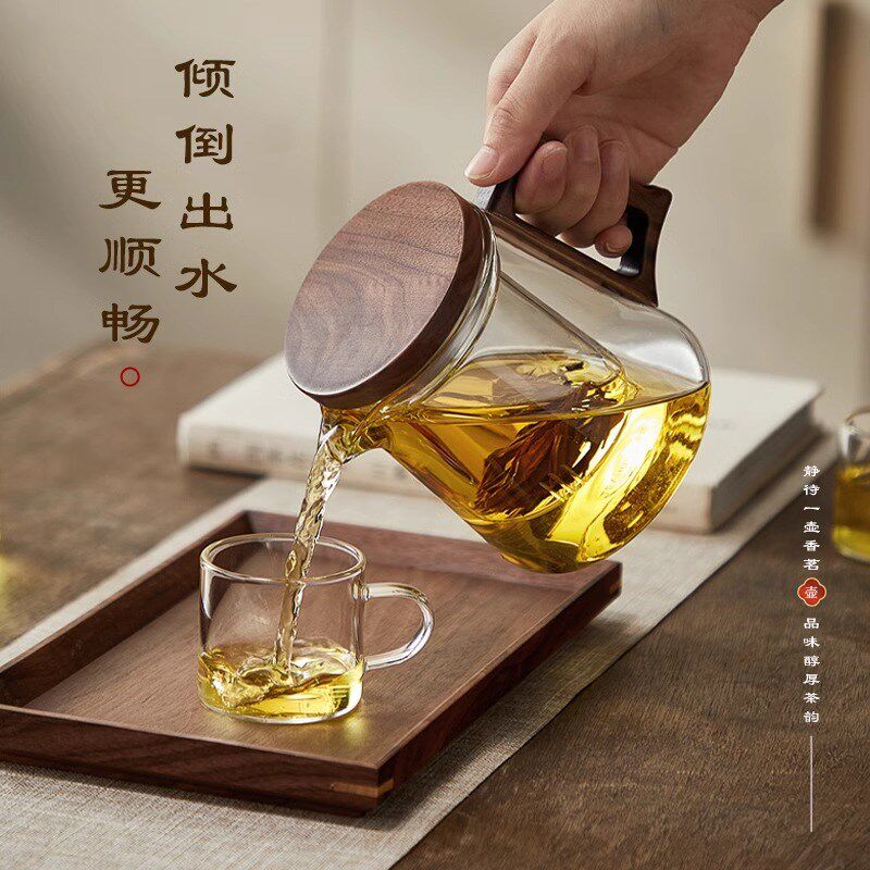 玻璃茶壶泡茶家用加厚耐高温泡茶壶小茶壶单壶办公室一人独饮茶具图片