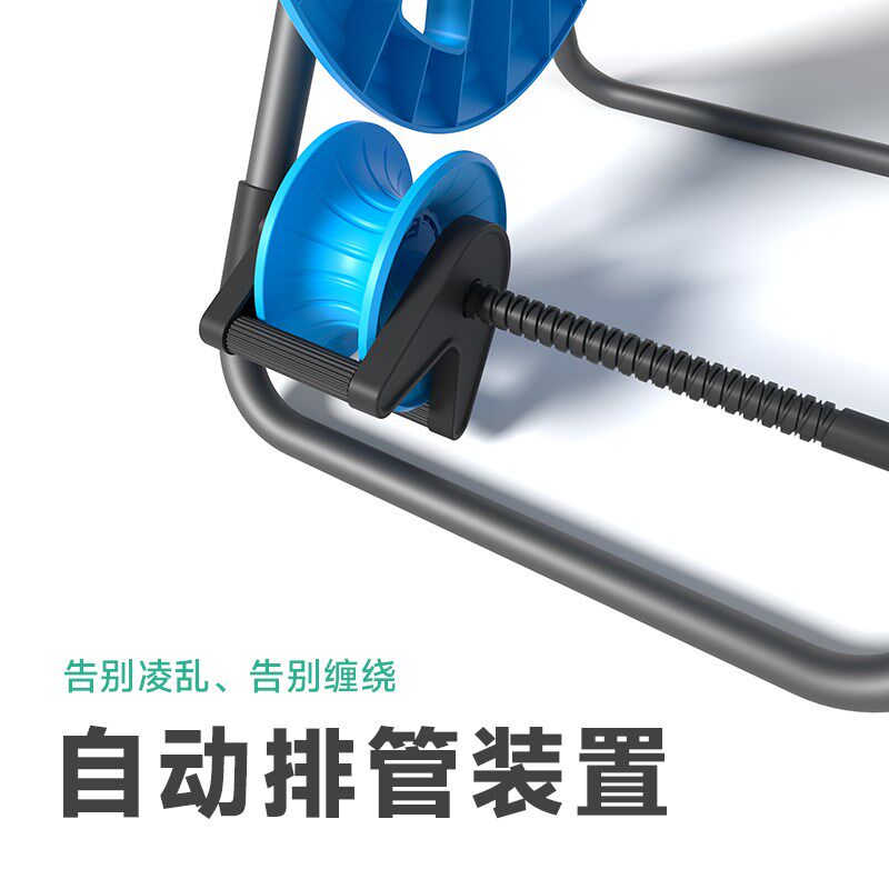 谢冰燃新款手动卷管器花园水管收纳架庭院移动水管车园艺浇花水车