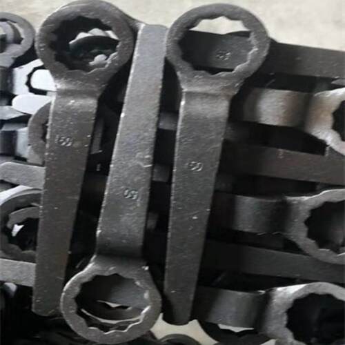 梅花扳手单头重型高颈加厚大号专用业强力工具直弯柄长订做六八角